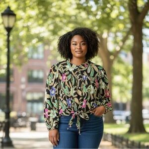 Rachel Zoe Floral Blouse